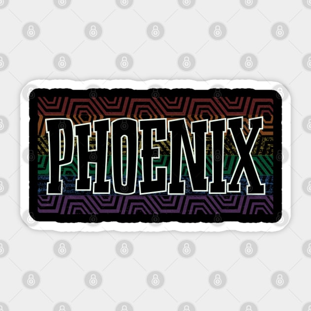 LGBTQ PATTERN USA PHOENIX Sticker by Zodiac BeMac